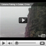 Extreme Fishing off a Cliff
